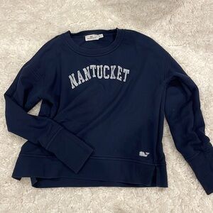 Vineyard Vines Navy Nantucket Sweatshirt, Small